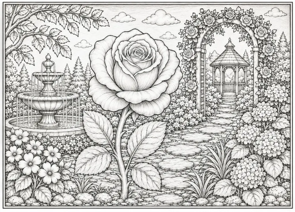 3D Rose painting set white.webp
