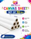 Thick Canvas Sheet for Art Work ( SET of 10 Nos) - 13" * 19" BIG SIZE 