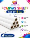 Thick Canvas Sheet for Art Work ( SET of 5 Nos) - 13" * 19" BIG SIZE 