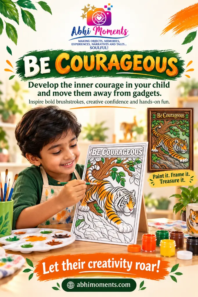 Be Courageous Themed Wall Art Work 