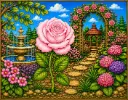 Rose Flower Canvas Painting Kit